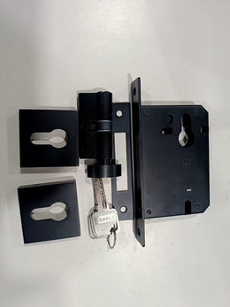 Plantex Dead Lock for Main Door/Lock with Brass 70mm Cylinder with Lock Body and 3 Computerized Keys - Pack of 1 (Z-Black)