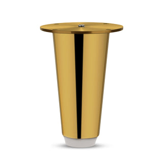 Plantex Heavy Duty Round 4 inch Spare Sofa Legs for Bed Furniture/Sofa Legs for Furniture Fitting/Table Legs/Sofa Leg Set of 2 pcs (Gold)