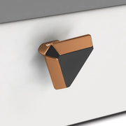 Plantex Knobs for Drawer/Drawer Knobs/Triangle Knob for Cabinets/Drawer Handle/Pull-Push Knob for Kitchen/Bedroom Drawers - Pack of 1 (SH-431, Rose Gold & Grey)
