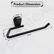 Plantex Towel Holder for Bathroom/304 Grade Stainless Steel Napkin Ring/Towel Hanger/Towel Ring/Bathroom Accessories - Pack of 1 (PMB-2404, Z-Black)
