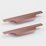Plantex Profile Handle for Kitchen Cabinet/8 Inch Alluminium Drawer Profile Handle/Wardrobe Pull Handle for Home/Office/Hotel - Pack of 2 (Rose Gold)