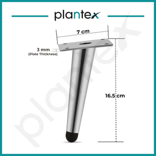 Plantex Heavy Duty Stainless Steel 6 inch Sofa Leg/Bed Furniture Leg Pair for Home/Furniture Sofa Legs for Table/Sofa Support Legs/Sofa Furniture Leg (Chrome) Set of 10 Pcs