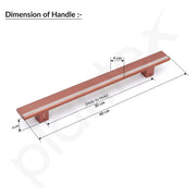 Plantex 12 Inch Main Door Handle/Aluminium Handle for Door/Pull-Push Handle for Home/Office/3 Years Warranty By Plnatex - Pack of 1 (APS-612, Rose Gold)