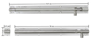 Plantex matt Tower Bolt for Windows/Doors/Wardrobe - 12-inches (Pack of 4)
