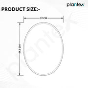 Plantex Unframed Unframed Oval Mirror for Wall/Mirror with Beveled Smooth Edges/Mirror for Bathroom/Dressing Room/Living Room/Bedroom/Entryway - (15 X 18 Inch), Clear