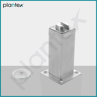 Plantex Stainless Steel Wall-Mounted Magnetic Door Stopper/Door Magnets to Hold Door/Door Catcher for Wooden Door - Pack of 8 (Matt Silver)