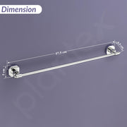 Plantex 304 Grade Stainless Steel Towel Holder in Bathroom/Single Towel Rod for Bathroom/Cloth Hanger/Bathroom Accessories - Nipron (Chrome - 24 inch)