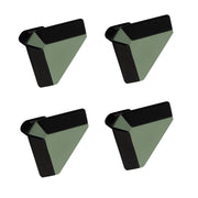 Plantex Knobs for Drawer/Drawer Knobs/Triangle Knob for Cabinets/Drawer Handle/Pull-Push Knob for Kitchen/Bedroom Drawers - Pack of 4 (SH-431, DC-Black & Green)