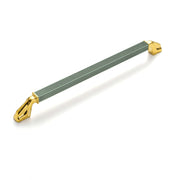 Plantex Aluminium Cabinet Handle/288mm Wardrobe Handle for Home/Cupboard Door Pull-Push Handles for Office - Pack of 1 (Green & Gold)