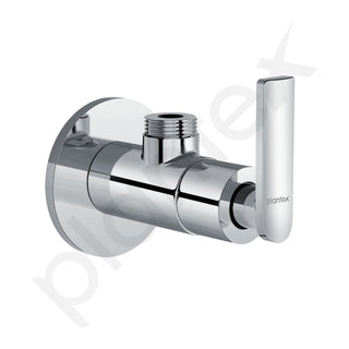 Plantex Pure Brass Angle Valve for Bathroom with Teflon tape & Brass Wall Flange/Angle Cocke for Bathroom -[BAL-505-Chrome]