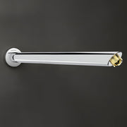 Plantex 12-Inch Round Cross Shower Arm for Overhead Shower/Stainless Steel Shower Pipe/Wall Mount Bathroom Fitting with Â½-Inch Thread - Pack of 1 (Chrome)