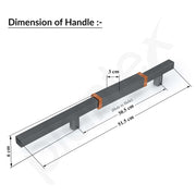 Plantex 20.5 Inch Main Door Handle/Aluminium Door Handle/Pull-Push Door Handle/Door Accessories (Pack of 1, Rose Gold, Grey)