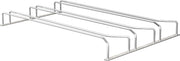 Plantex Stainless Steel Wine Glass Holder/3-Line Hanging Wine Glasses Rack/Upside-Down Glass Organizer Stand for Kitchen & Bar (L20 X W13 Inches - Triple Line), Hanging Shelves