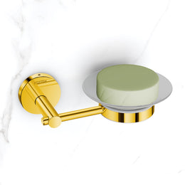 Plantex 304 Grade Stainless Steel Soap Holder for Bathroom/Soap Stand/Soap Dish/Bathroom Accessories - Oreo (Gold)