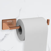 Plantex 304 Grade Stainless Steel Toilet Paper Roll Holder for Washroom/Tissue Paper Stand for Kitchen/Bathroom Accessories - Benz (Rose Gold)