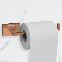 Plantex 304 Grade Stainless Steel Toilet Paper Roll Holder for Washroom/Tissue Paper Stand for Kitchen/Bathroom Accessories - Benz (Rose Gold)
