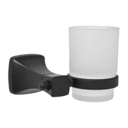 Plantex Bathroom Hardware Set/Space Aluminium Black Bathroom Accessories Set of 5-pcs/Napkin Ring/Towel Rack/Paper Holder/Soap Dish/Tumbler Holder