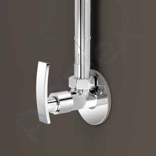Plantex Single Lever Angle Cock For Bathroom/Wash Basin/Single Way Cock with Teflon Tap for Kitchen - Pack of 1 (Samar-Chrome)