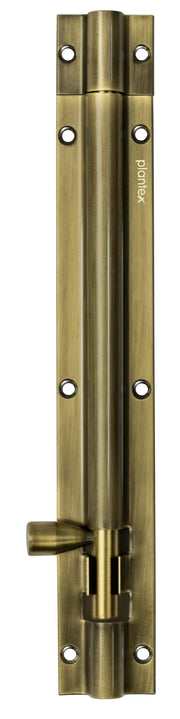 Plantex Stainless Steel 8-inch Tower Bolt/Tower Bolt for Home,Offices Doors and Windows/Tower Bolt for Main Door/Wardrobe Door Latch/Kundi/Chitakini/Door Latch for Windows (Brass Finish, Pack of 4)