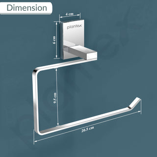 Plantex 304 Grade Stainless Steel Towel Ring for Bathroom/Napkin Hanger for Washbasin/Napkin Holder/Bathroom Accessories - iris (Chrome)
