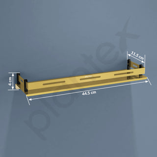 Plantex Shelf for Bathroom/Stainless Steel Shelf/Multipurose Shelf for Bathroom/Bathroom Accessoriece - (18 x 5 Inch, PVD Gold)
