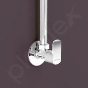 Plantex Single Lever Angle Valve for Bathroom with Brass Spindle/Angle Cock/Single Way Cock with Teflon Tap for Kitchen - Pack of 1 (CRM-1284-Chrome)