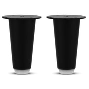 Plantex Heavy Duty Round 4 inch Spare Sofa Legs for Bed Furniture/Sofa Legs for Furniture Fitting/Table Legs/Sofa Leg Set of 2 pcs (Black)