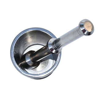Plantex Heavy Stainless Steel/Mortar & Pestle Set/Spice Mixer/Khalbatta/Khal/Okli for Kitchen - Size 1(Dia: 6.75, H: 5.75 cm)