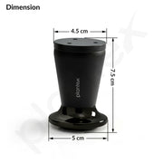 Plantex 3 Inch Sofa Leg for Bed Furniture/Aluminium Sofa Leg for Table/Support Legs/Furniture Leg - Pair of 1 (2 Piece) (DTS-87, Black)