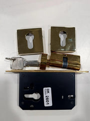 Plantex Dead Lock for Main Door/Lock with Brass 70mm Cylinder with Lock Body and 3 Computerized Keys - Pack of 1 (PVD Gold)