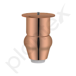 plantex Heavy Duty Round 4 inch Spare Sofa Legs for Bed Furniture/Sofa Legs for Furniture Fitting/Table Legs/Sofa Leg Set of 2 pcs (Rose Gold Finish)