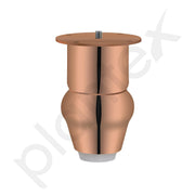 plantex Heavy Duty Round 4 inch Spare Sofa Legs for Bed Furniture/Sofa Legs for Furniture Fitting/Table Legs/Sofa Leg Set of 2 pcs (Rose Gold Finish)