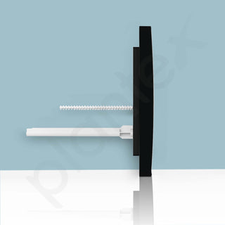 Plantex Flush -Plate/Push Plate for Toilet/Mechanical Dual-Flush Plate/Water Saving Technology - Pack of 1 (4511, Black)