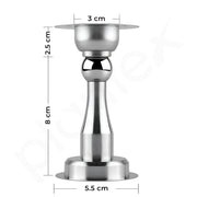 Plantex Drill Free Home Stopper|4 inch self Adhesive Door Magnet for Home|Door Holder for Main Door|Door Magnet Stopper for Office/Hotel/Home - Pack of 2 (matt)