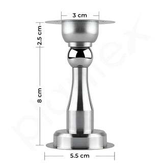 Plantex Drill Free Home Stopper/4 inch Self Adhesive Door Magnet for Home/Door Holder for Main Door/Door Magnet Stopper for Office/Hotel/Home (Matt)