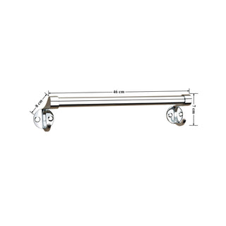 Plantex Stainless Steel Towel Hanger for Bathroom/Towel Rod/Bar/Bathroom Accessories(18 Inch-Chrome)