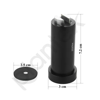 Plantex Stainless Steel Wall-Mounted Magnetic Door Stopper/Door Catcher for Wooden Door - Pack of 3 (Matt Black)