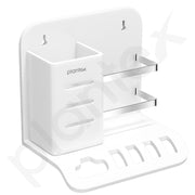 Plantex Acrylic Multipurpose Tooth Brush Holder/Stand/Tumbler for Bathroom Accessories for Home - (White)