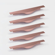 Plantex Profile Handle for Kitchen Cabinet/10 Inch Aluminium Drawer Profile Handle/Wardrobe Pull Handle for Home/Office/Hotel - Pack of 5 (Rose Gold)