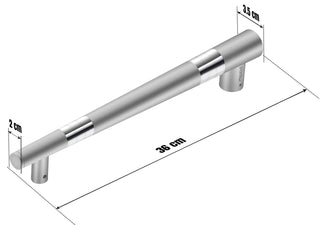 Plantex Premium Door Handle/Main Door Handle 14 inch/Pull Push Door Handle for Glass & Wooden Door – Pack of 1 (306, Satin Finish)
