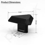Plantex Knobs for Drawer/Drawer Knobs/Triangle Knob for Cabinets/Drawer Handle/Pull-Push Knob for Kitchen/Bedroom Drawers - Pack of 3 (SH-431, DC-Black & Z-Black)