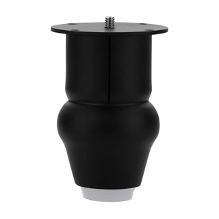 plantex 4 Inch Sofa Legs for Bed Furniture/Sofa Legs for Table/Sofa Support Legs with Rubber Grip (Black Finish, 6 Pcs)