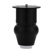 plantex 4 Inch Sofa Legs for Bed Furniture/Sofa Legs for Table/Sofa Support Legs with Rubber Grip (Black Finish, 6 Pcs)