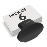 Plantex Knobs for Drawer/Small Drawer Knobs/Knobs for Cabinets/Pull-Push Knobs for Kitchen/Bedroom Drawer - Pack of 6 (Oval, Black)