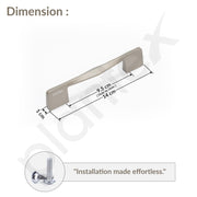 Plantex Cabinet Handle/96mm Handle for Drawer/Wardrobe/Kitchen Handle/Pull-Push Handle for Home/Office - Pack of 1 (Satin)