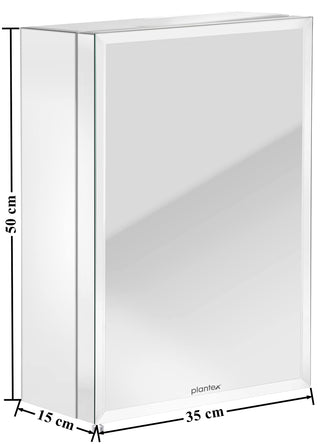 Planet Platinum 304 Grade Stainless Steel Bathroom Mirror Cabinet (Size 14 X 21 Inches) Bathroom Cabinet with Mirror/Bathroom Accessories