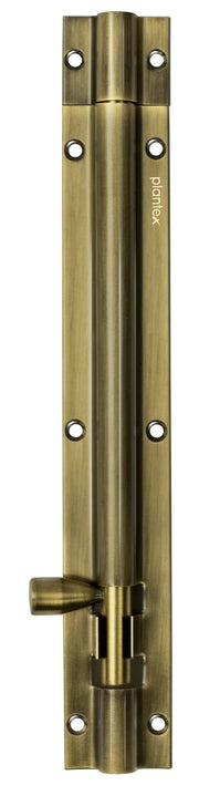 Plantex Stainless Steel 8-inch Tower Bolt/Tower Bolt for Home,Offices Doors and Windows/Tower Bolt for Main Door/Wardrobe Door Latch/Kundi/Chitakini/Door Latch for Windows - Brass Antique (Pack of 1)