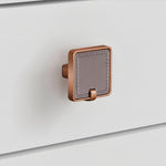 Plantex Knobs for Drawers/Drawer Knobs/Square Knob for Cabinets/Pull-Push Knob for Kitchen/Bedroom/Drawer - Pack of 1 (Rose Gold & Satin Black)