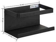 Plantex Magnetic Refrigerator Shelf/Kitchen Organiser Storage Magnetic Spice Shelf For Fridge/Organiser for Refrigerator(Carbon Steel,Black)
