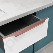Plantex Profile Handle for Kitchen Cabinet/20 Inch Alluminium Drawer Profile Handle/Wardrobe Pull Handle for Home/Office/Hotel - Pack of 5 (Rose Gold)